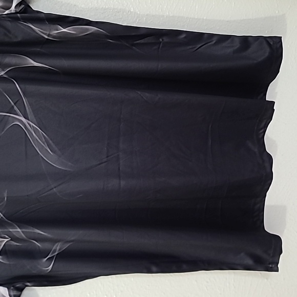 Grey Flame Smoke Luxury Graphic Mens Tee Shirt Dri Fit Tshirt Size 2XL - Picture 7 of 15